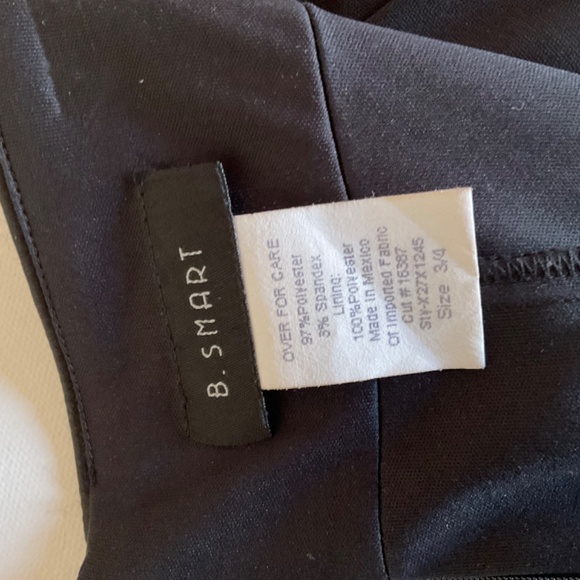 Short Strapless Black Satin Party Dress Size 3/4 - Picture 10 of 11